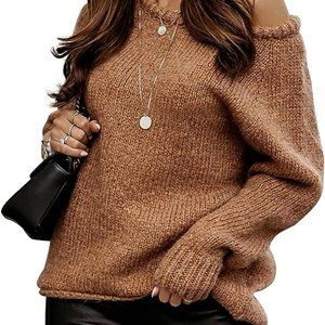 Light Brown Oversized Womens Sweaters